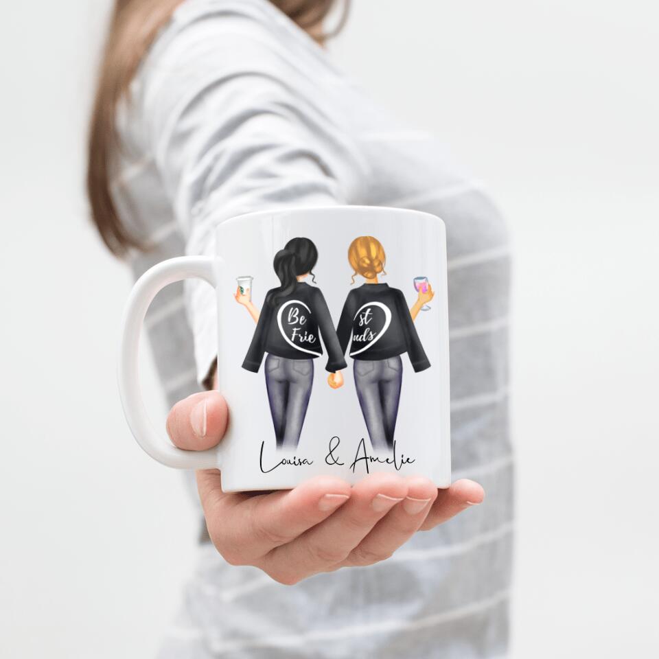 Beste Freundin Tasse - Personalisiert - F05