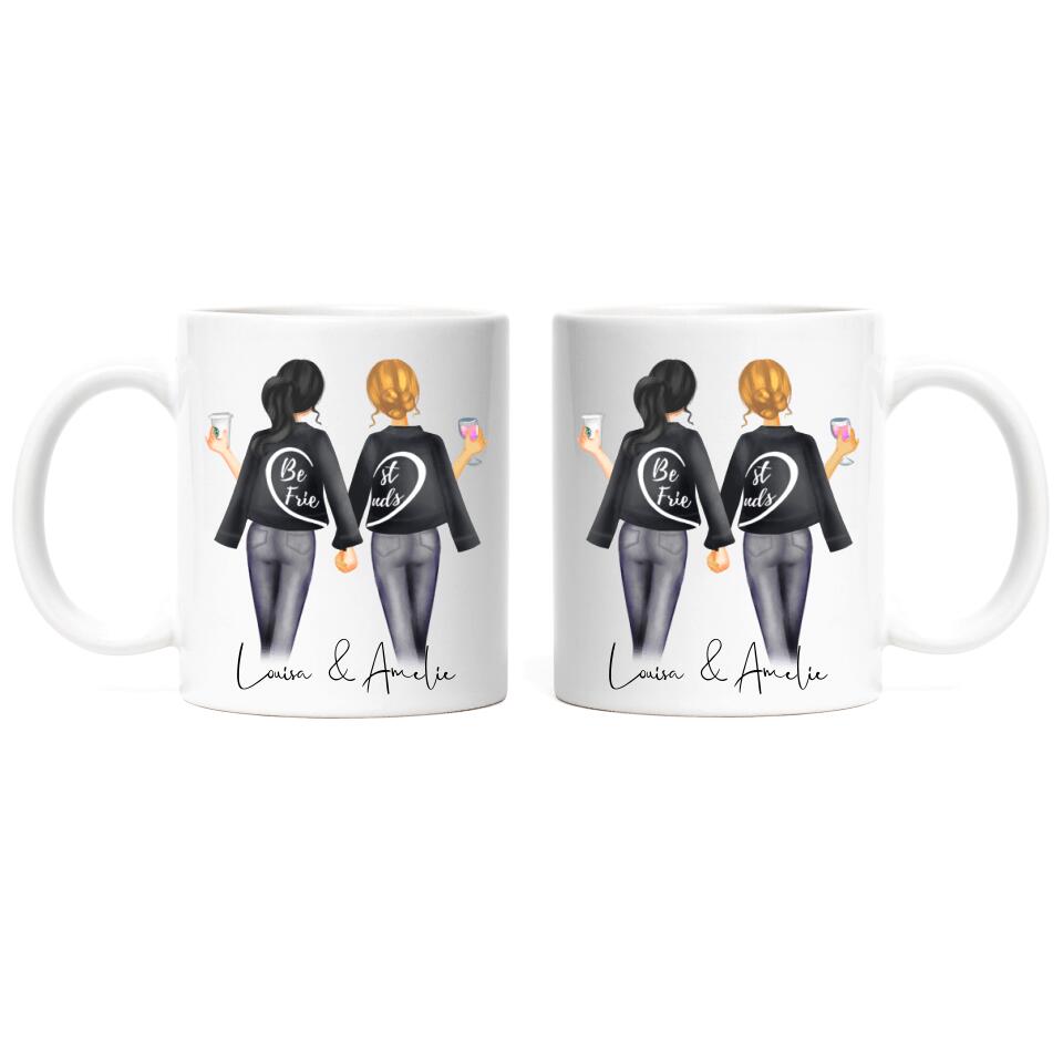 Beste Freundin Tasse - Personalisiert - F05