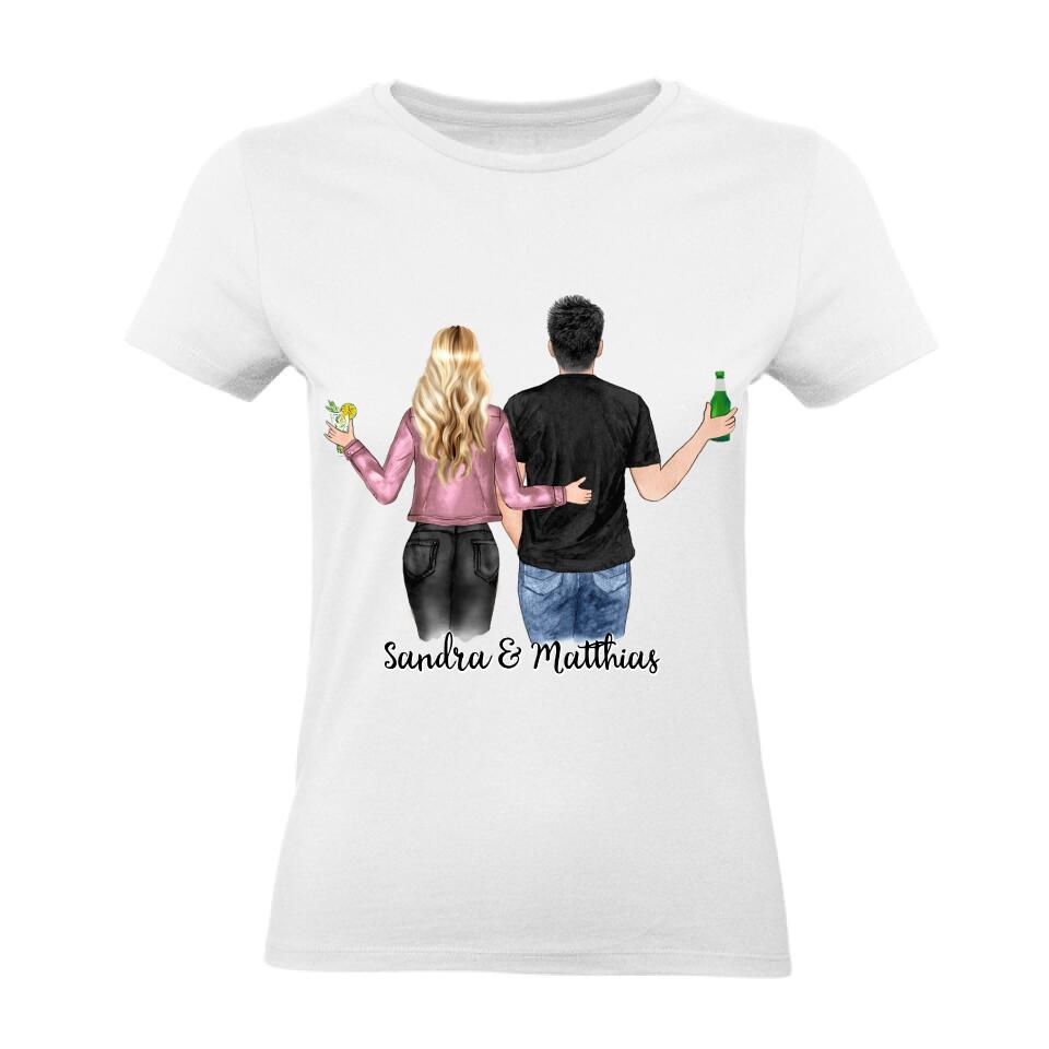 Pärchen T-Shirt - Personalisiert - F03