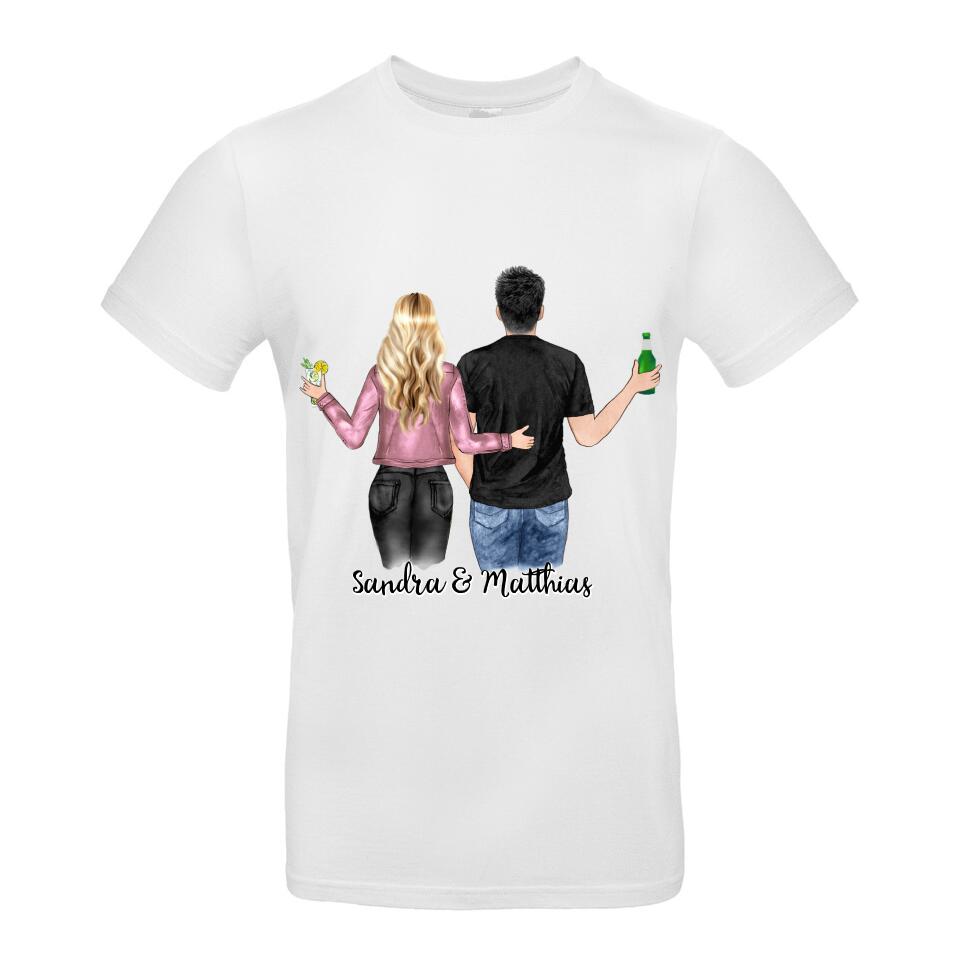 Pärchen T-Shirt - Personalisiert - F03