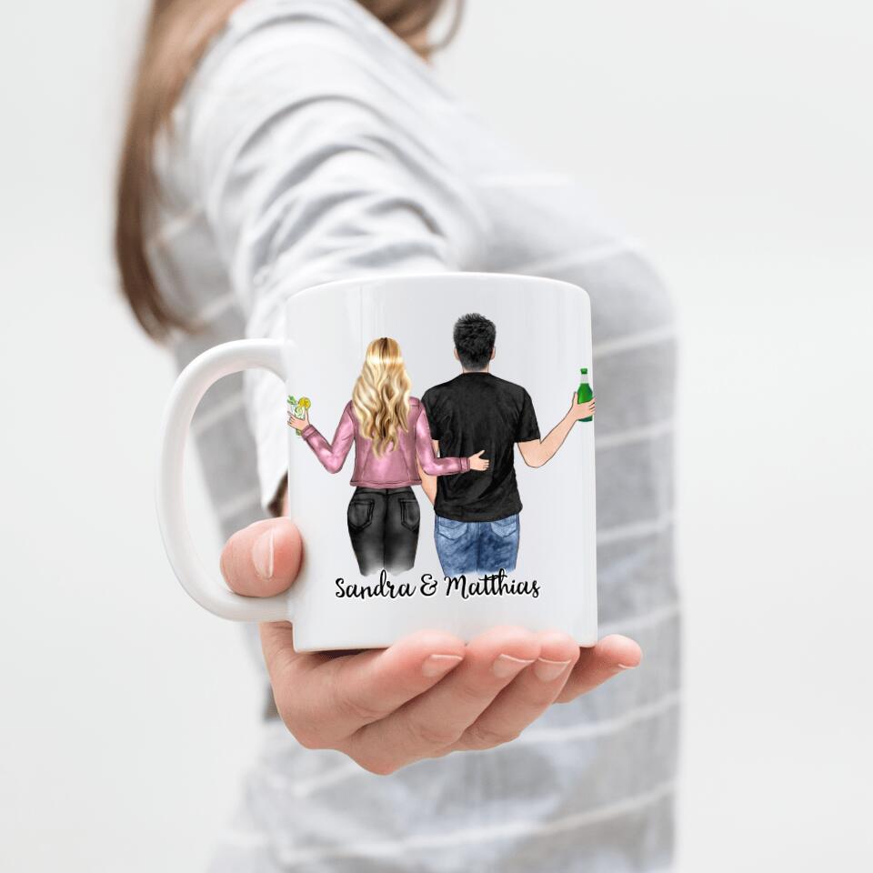 Pärchen Tasse - Personalisiert - F03