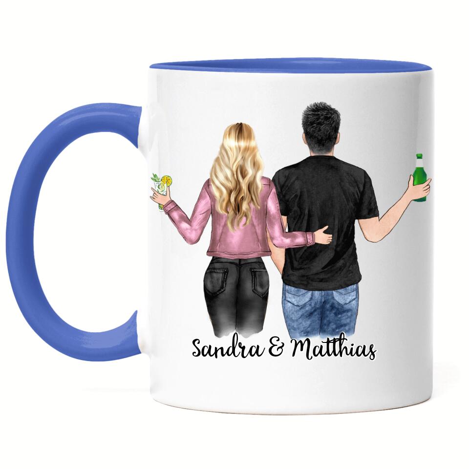 Pärchen Tasse - Personalisiert - F03