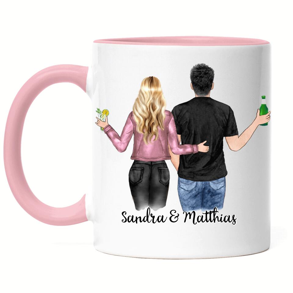 Pärchen Tasse - Personalisiert - F03