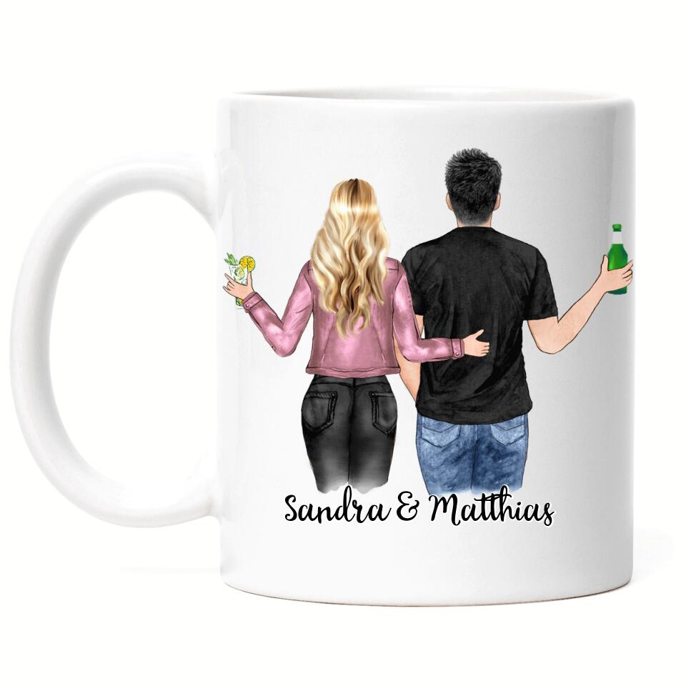 Pärchen Tasse - Personalisiert - F03