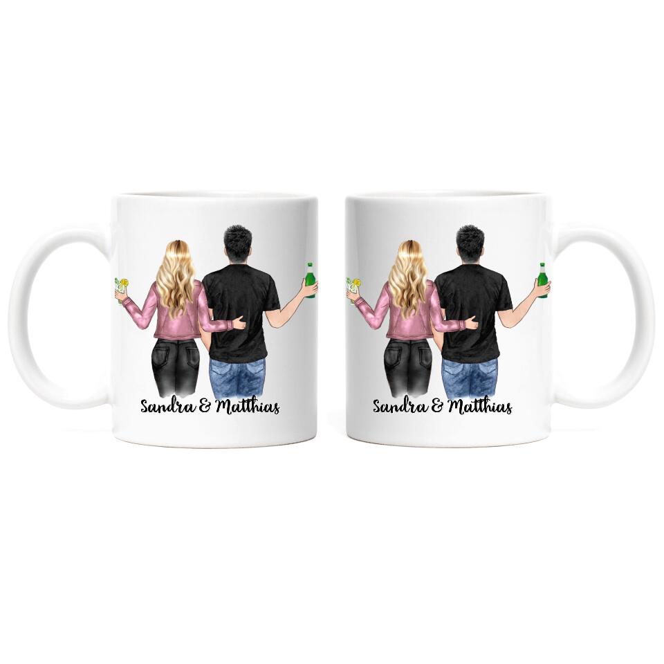 Pärchen Tasse - Personalisiert - F03