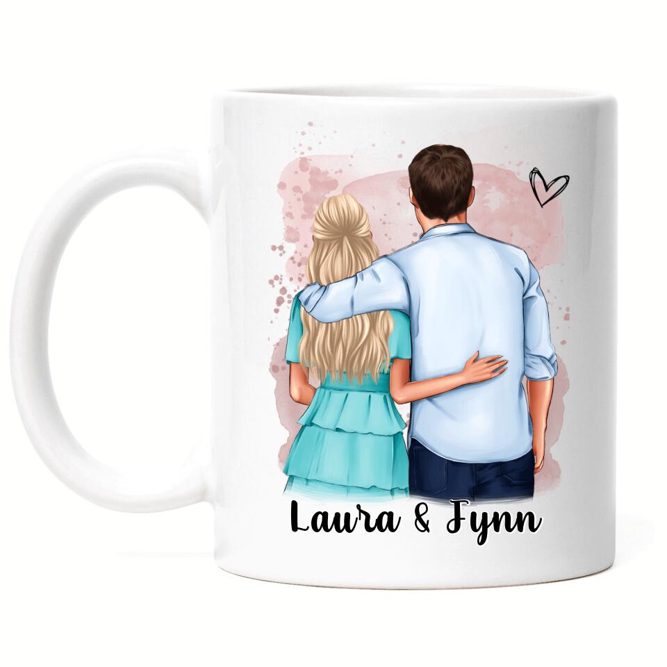 Pärchen Tasse  - Personalisiert - F18