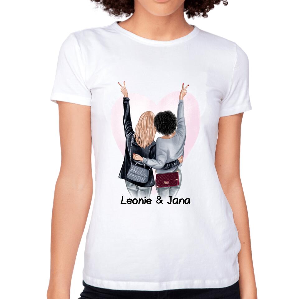 Freundinnen T-Shirt - Personalisiert - F21