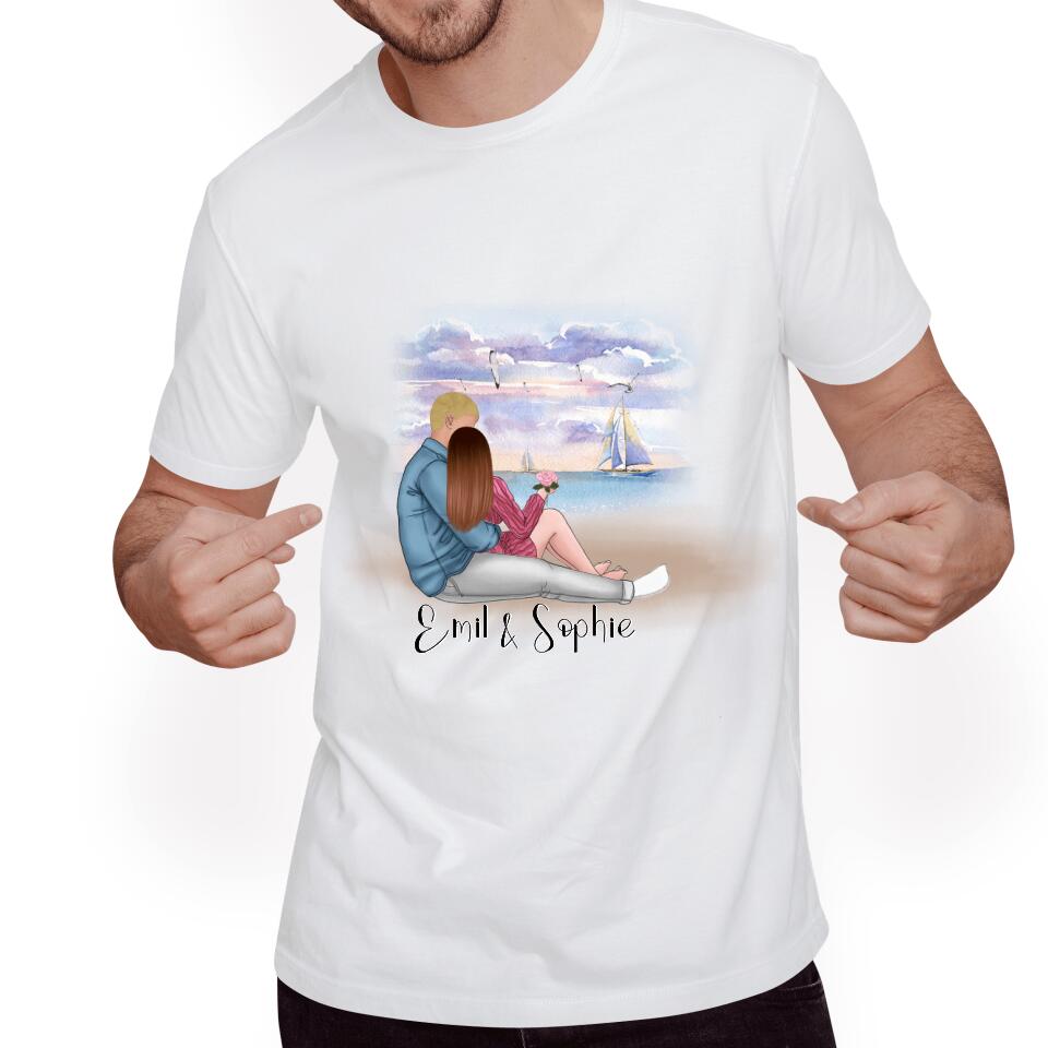 Pärchen T-Shirt - Personalisiert - F19