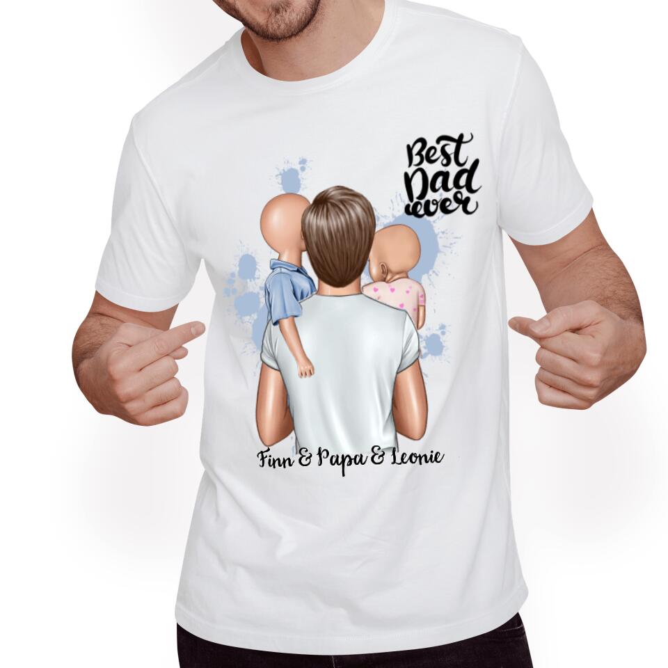 Vater & Kinder T-Shirt - Personalisiert - V01