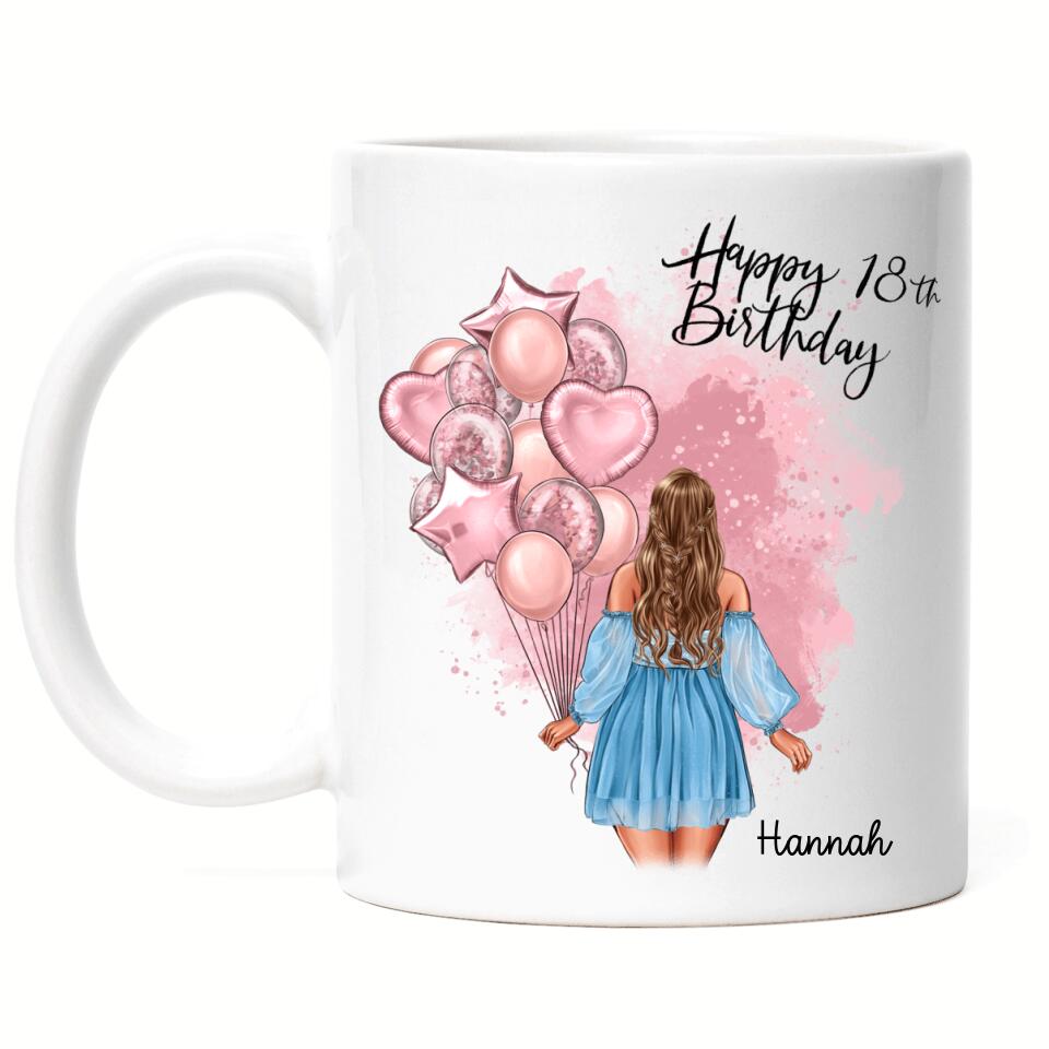 Geburtstag Tasse Frau - Personalisiert - G28