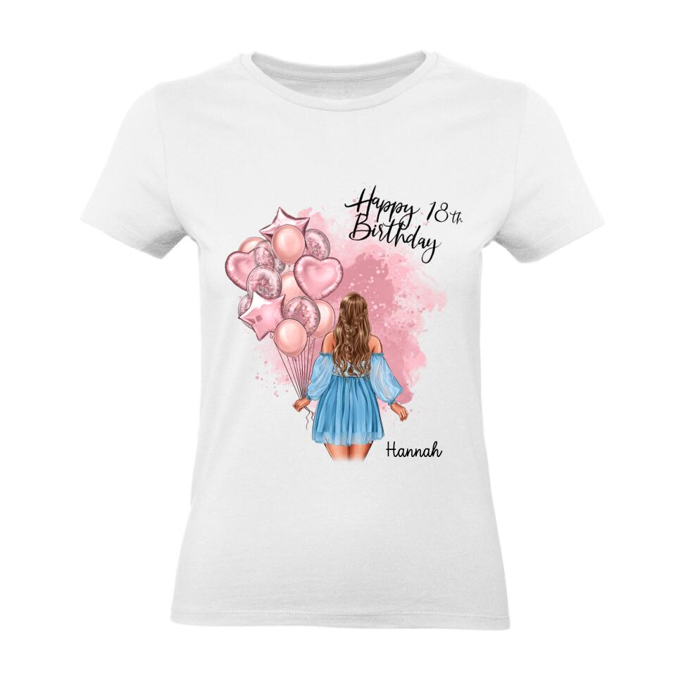 Geburtstag T-Shirt Frau - Personalisiert - G28