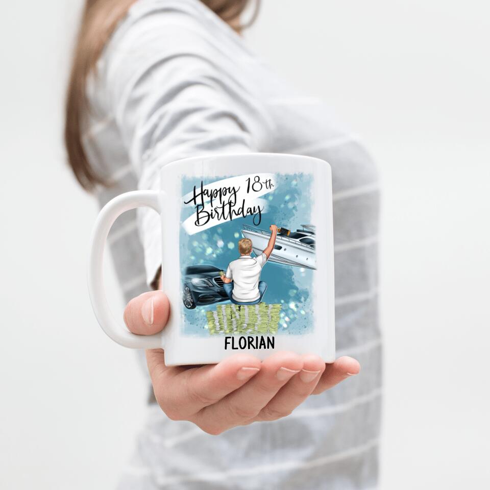 Geburtstag Tasse Mann - Personalisiert - G27