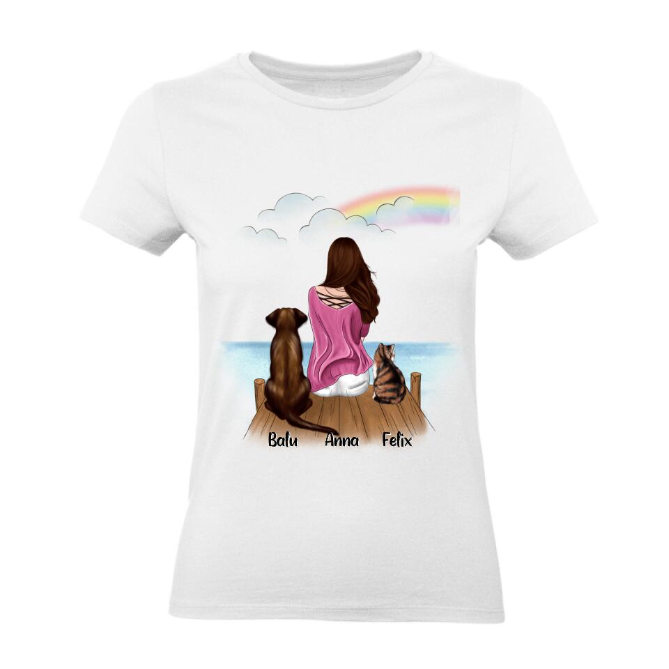 Haustier T-Shirt Hund und / oder Katze - Personalisiert - P01