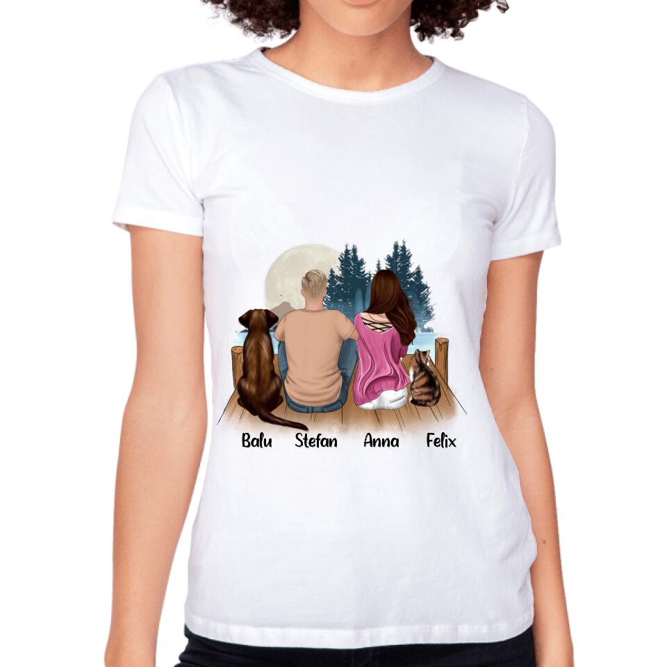 Pärchen Haustier T-Shirt Hund und / oder Katze -  P04