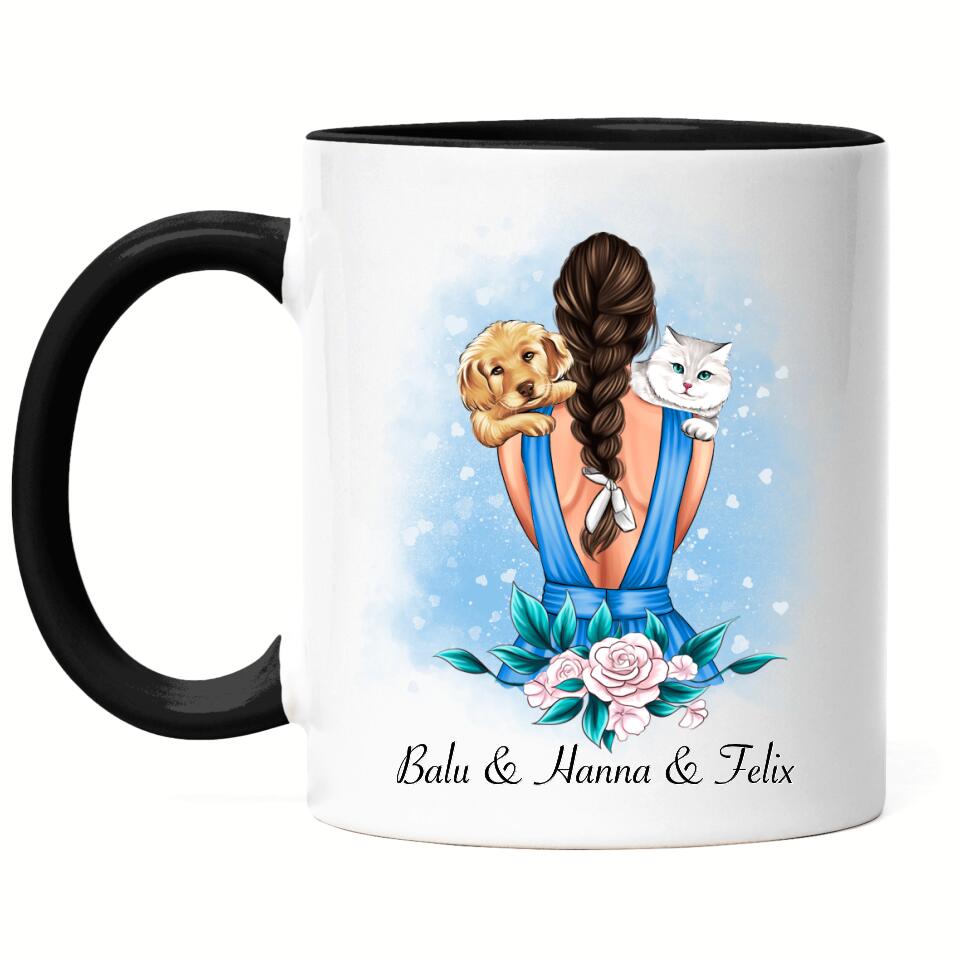 Haustier Tasse Hund und / oder Katze - Personalisiert - P10