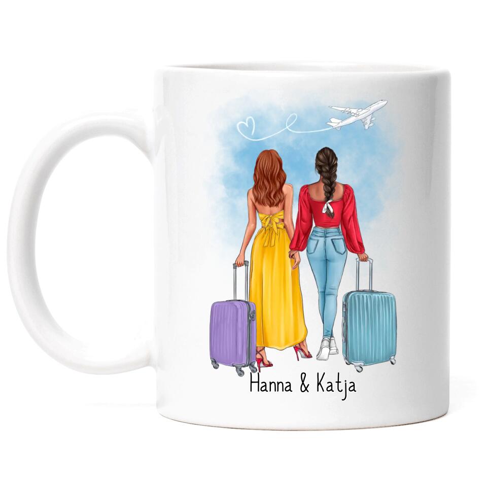 Beste Freundinnen Tasse Reise - I09