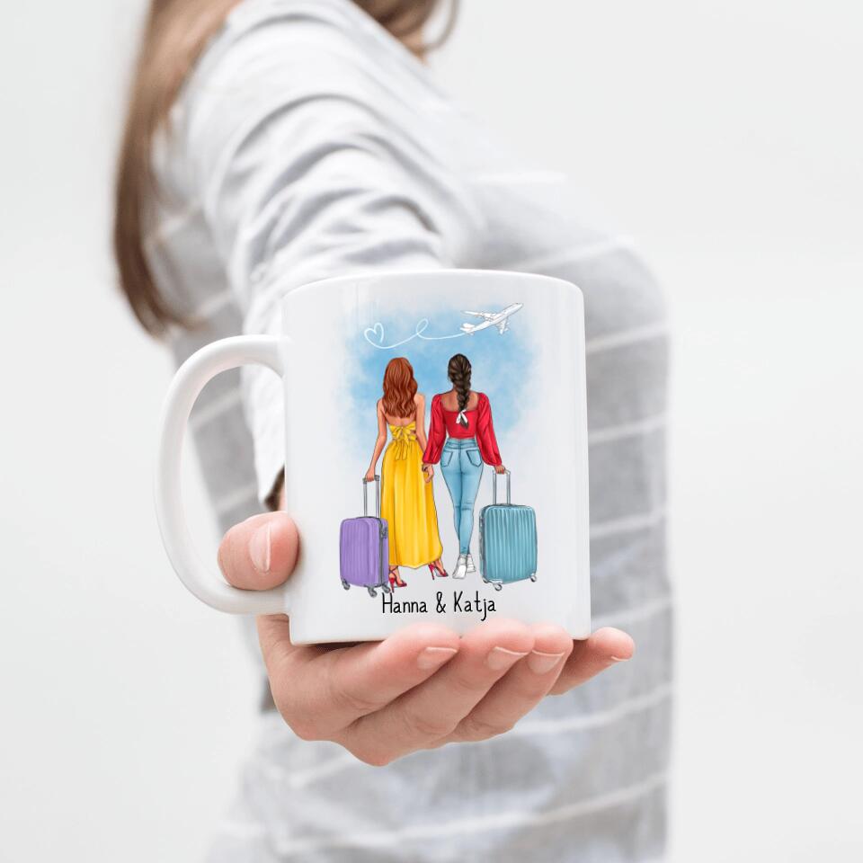 Beste Freundinnen Tasse Reise - I09