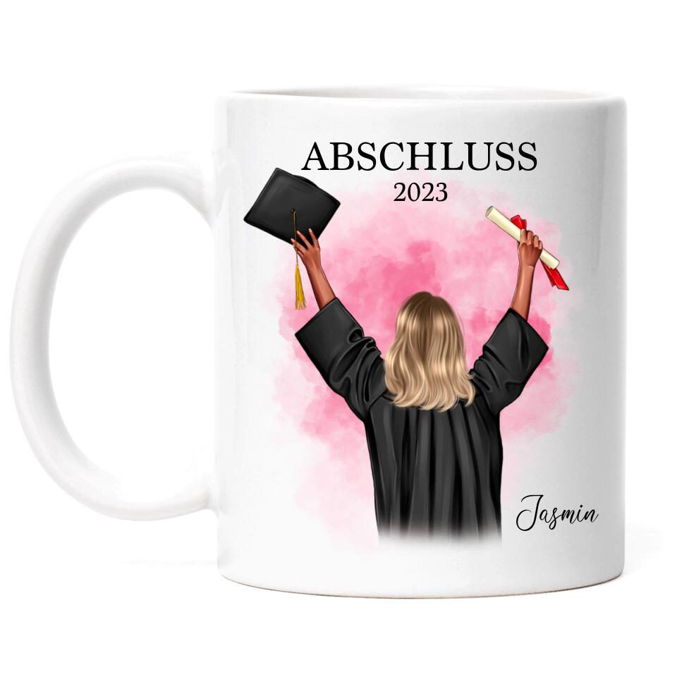 Abschluss Tasse Damen - Personalisiert - A23