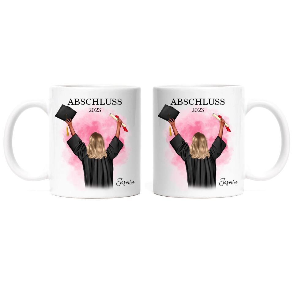 Abschluss Tasse Damen - Personalisiert - A23