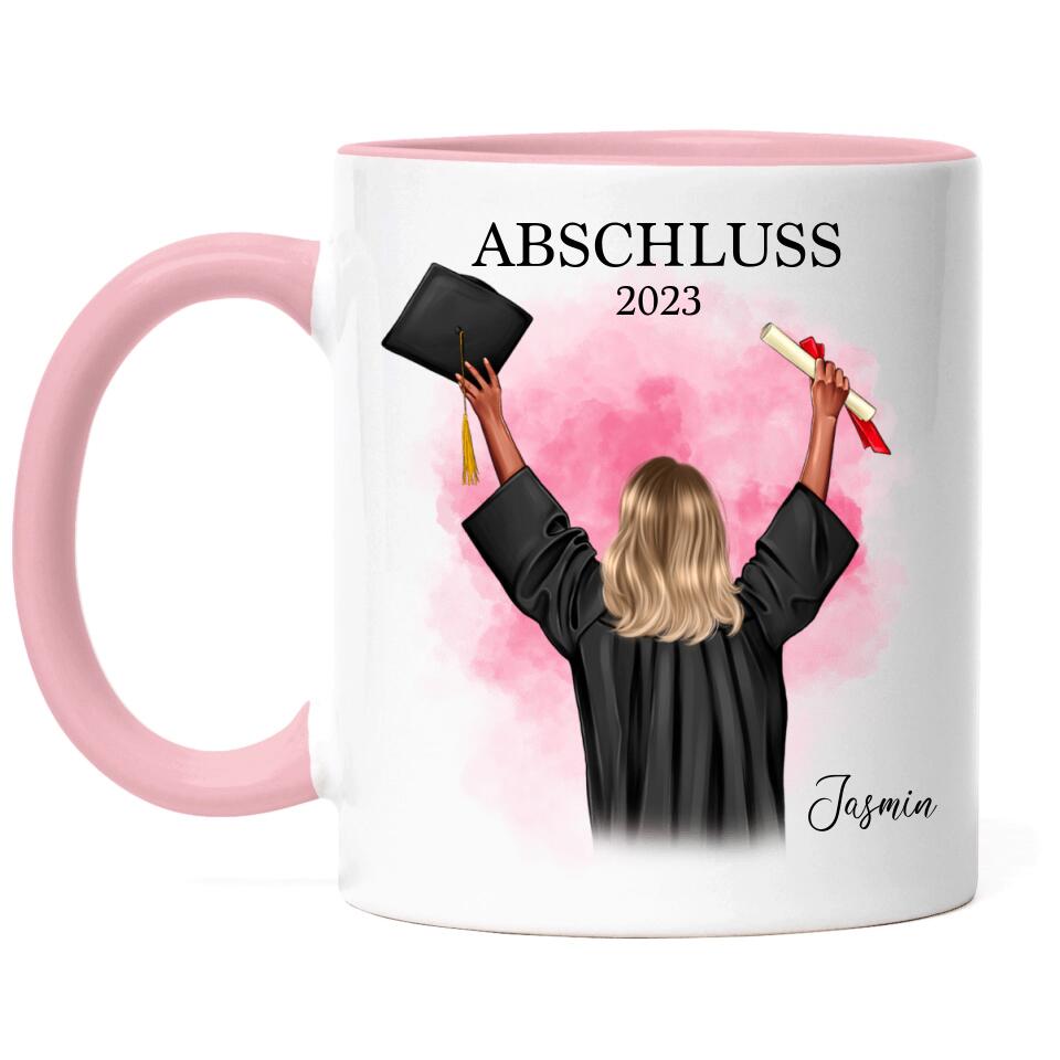 Abschluss Tasse Damen - Personalisiert - A23