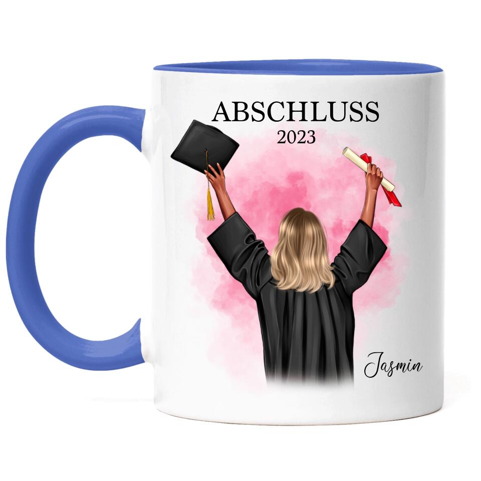 Abschluss Tasse Damen - Personalisiert - A23