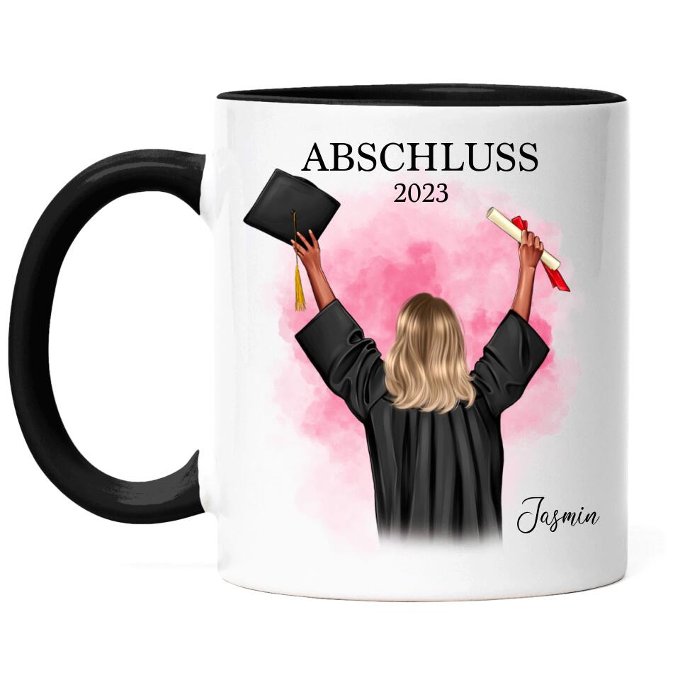 Abschluss Tasse Damen - Personalisiert - A23