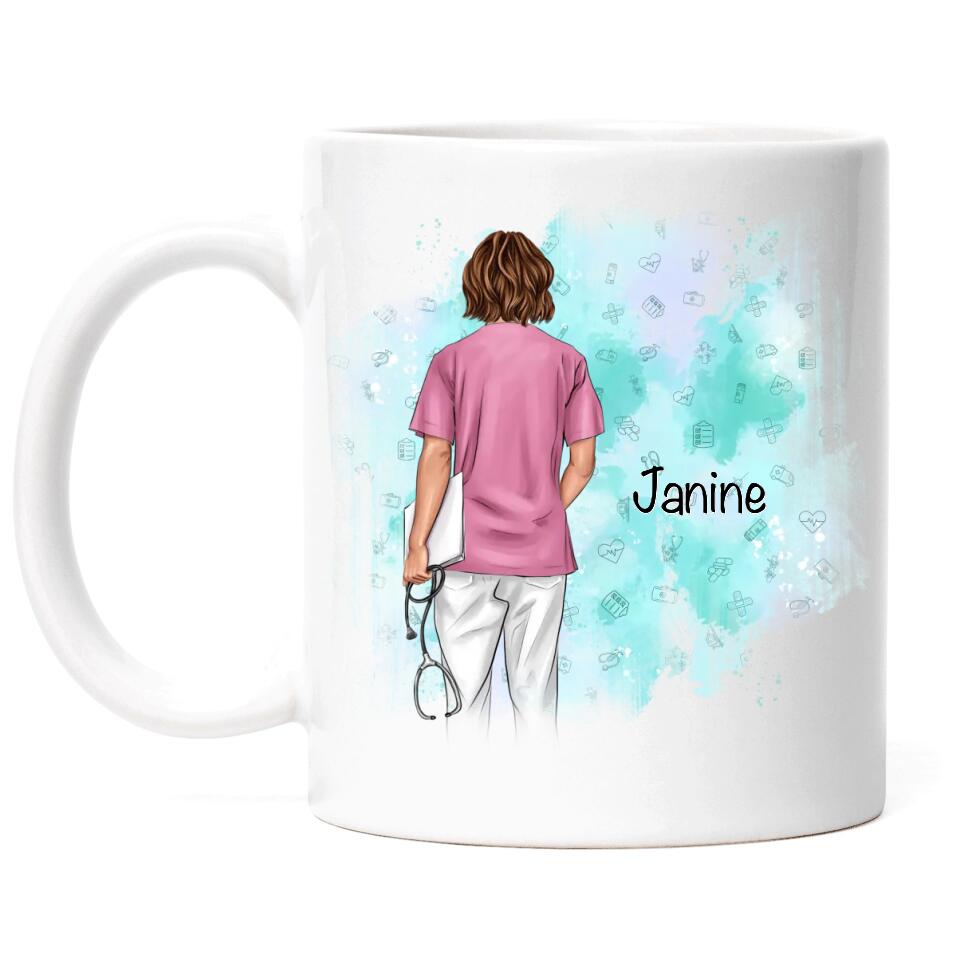 Krankenschwester MFA Pflegerin Ärztin Tasse - J02