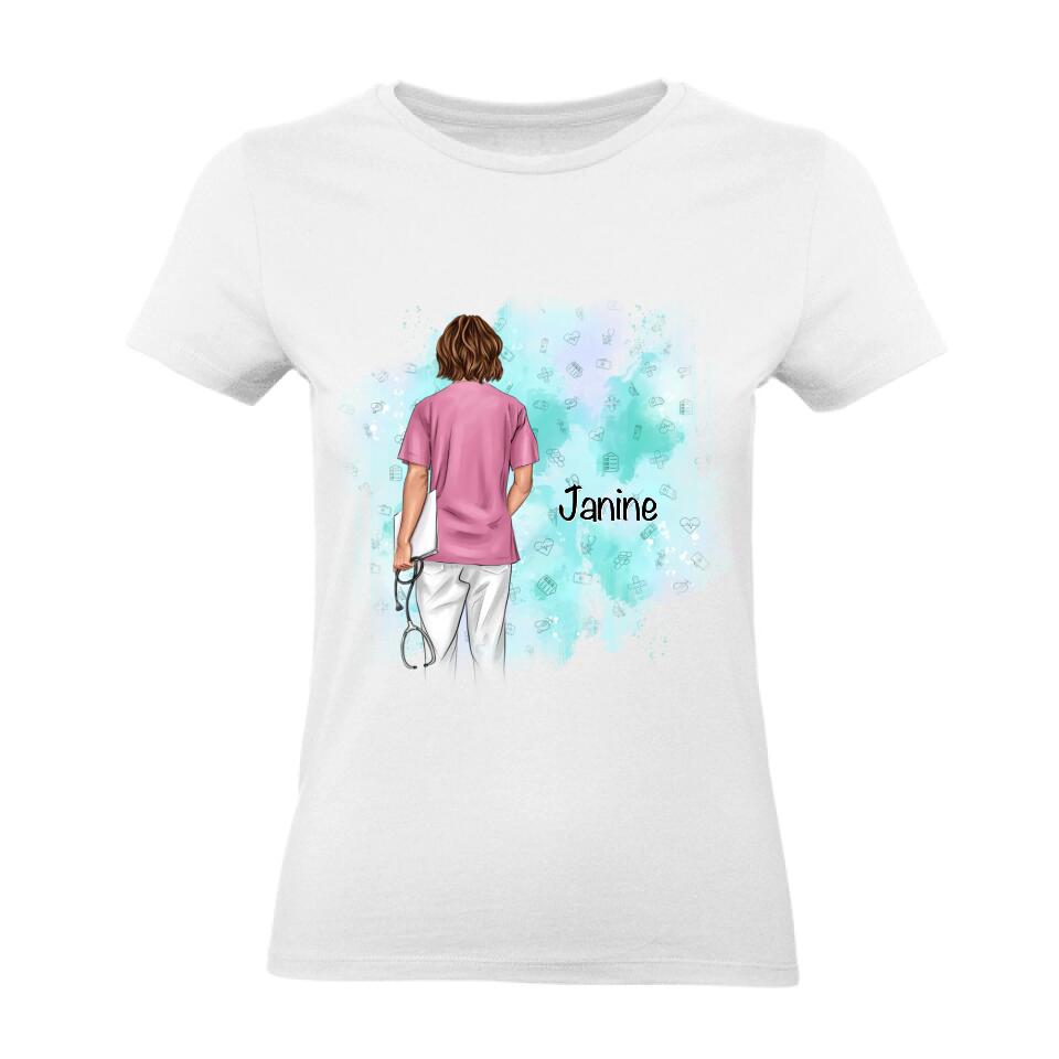 Krankenschwester MFA Pflegerin Ärztin T-Shirt - J02
