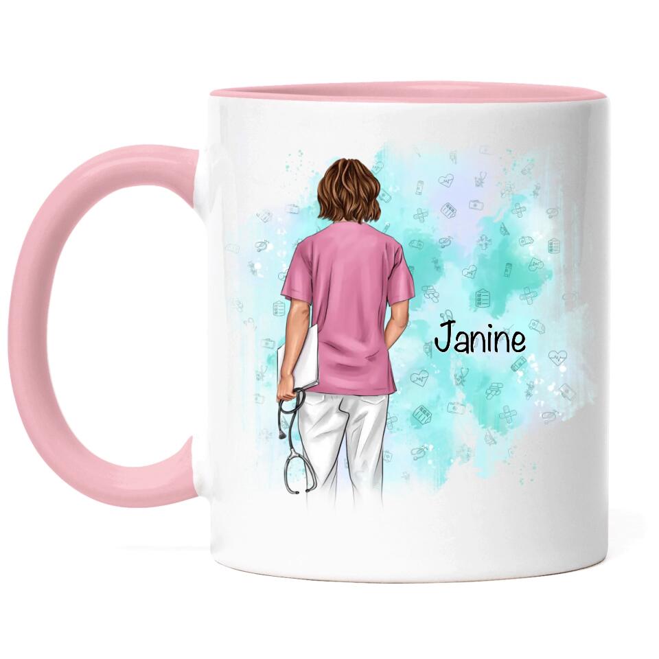 Krankenschwester MFA Pflegerin Ärztin Tasse - J02