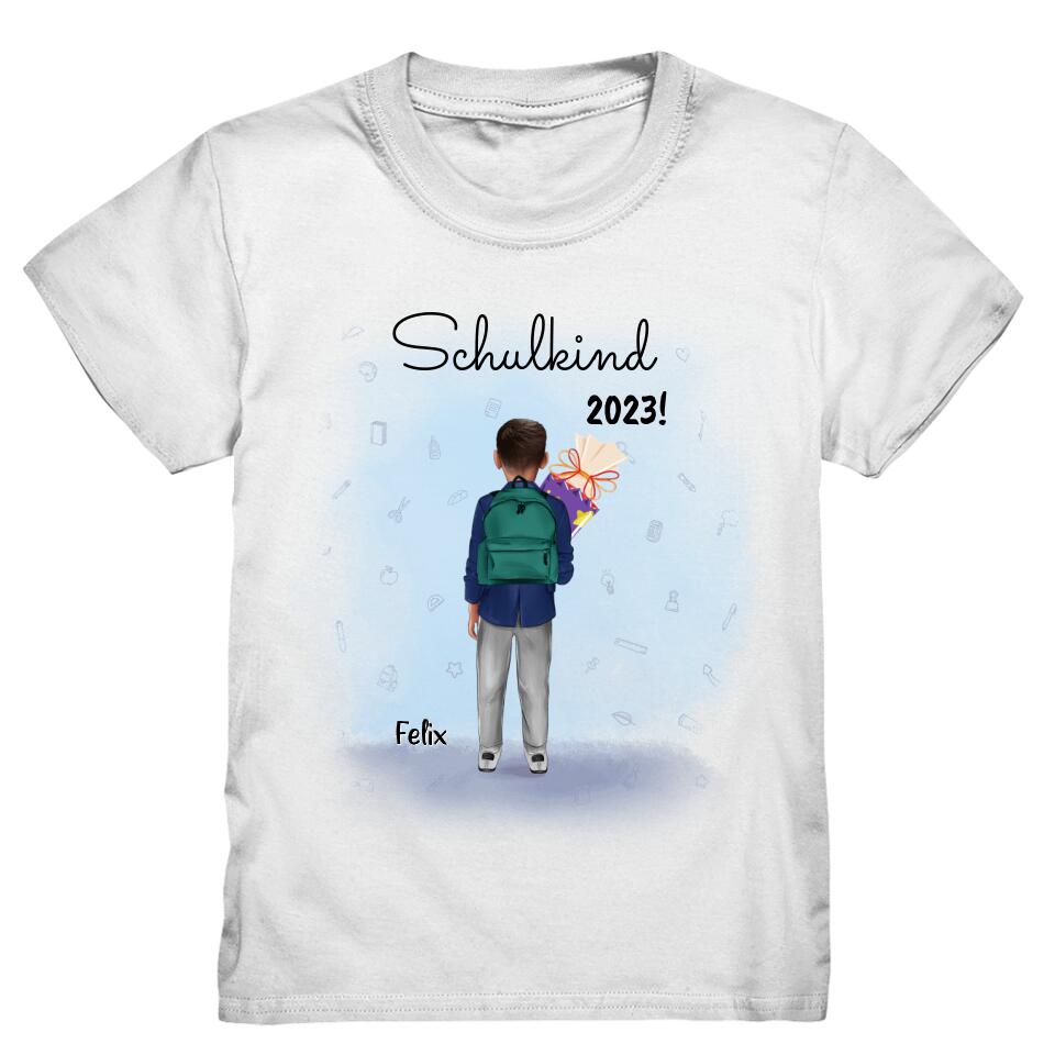 Schulkind T-Shirt Einschulung Jungs - Personalisiert - E44