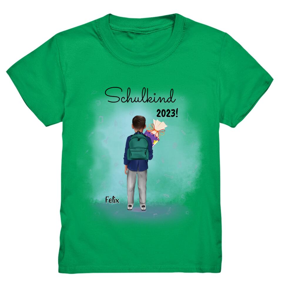 Schulkind T-Shirt Einschulung Jungs - Personalisiert - E44