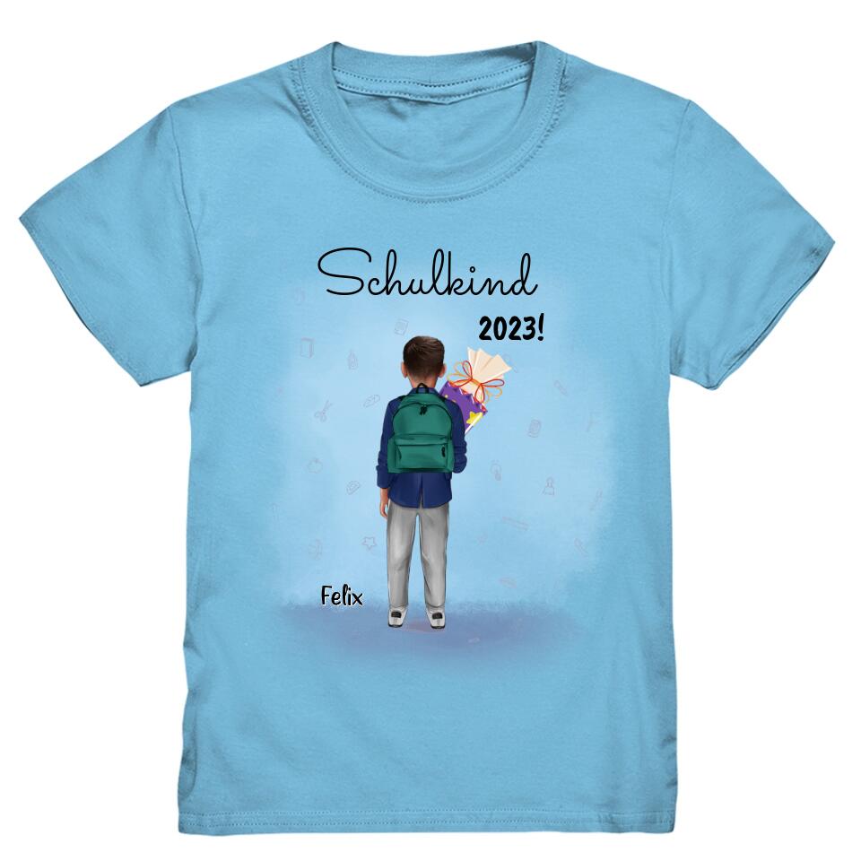 Schulkind T-Shirt Einschulung Jungs - Personalisiert - E44