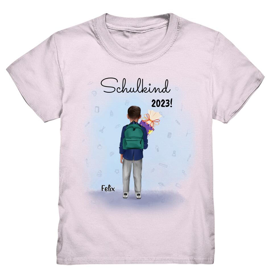 Schulkind T-Shirt Einschulung Jungs - Personalisiert - E44