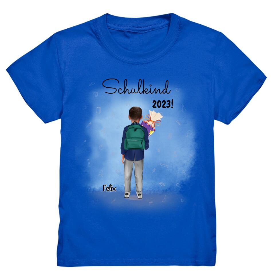 Schulkind T-Shirt Einschulung Jungs - Personalisiert - E44