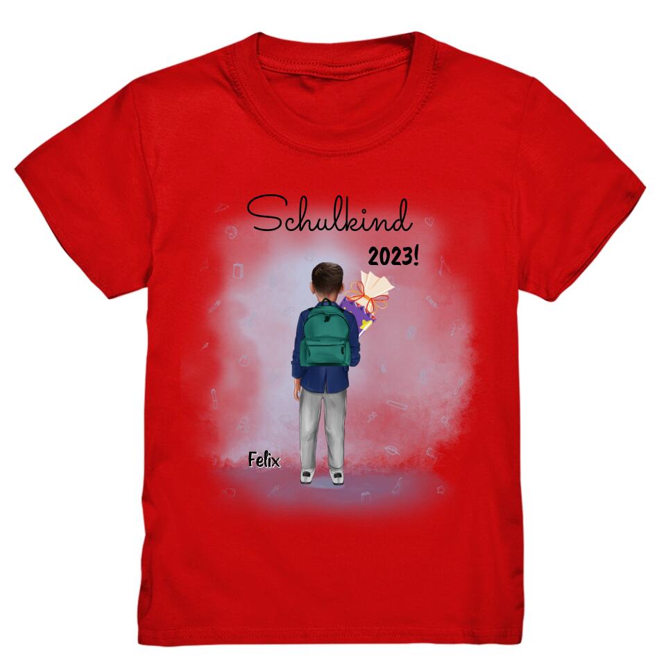 Schulkind T-Shirt Einschulung Jungs - Personalisiert - E44