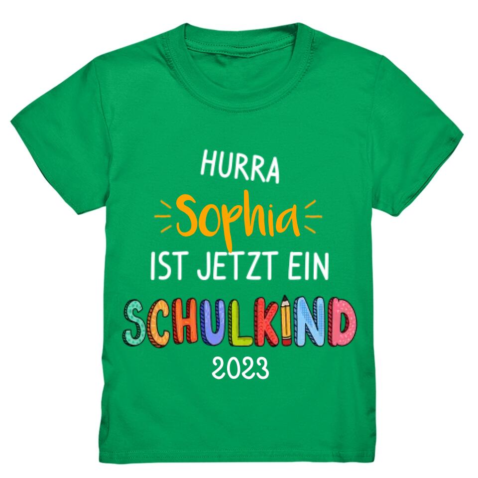 Hurra Schulkind T-Shirt Einschulung - E19