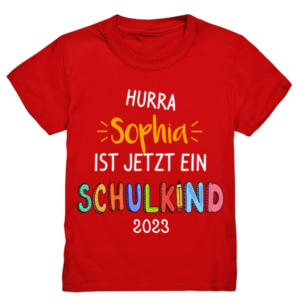 Hurra Schulkind T-Shirt Einschulung - E19