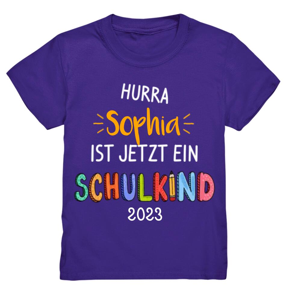 Hurra Schulkind T-Shirt Einschulung - E19