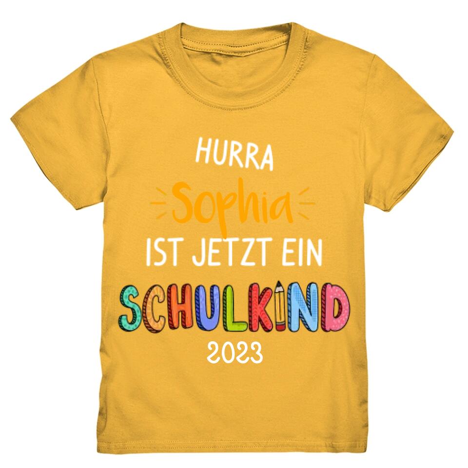 Hurra Schulkind T-Shirt Einschulung - E19