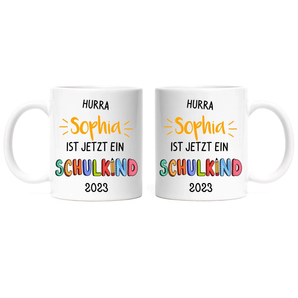 Hurra Schulkind Tasse Einschulung - E19