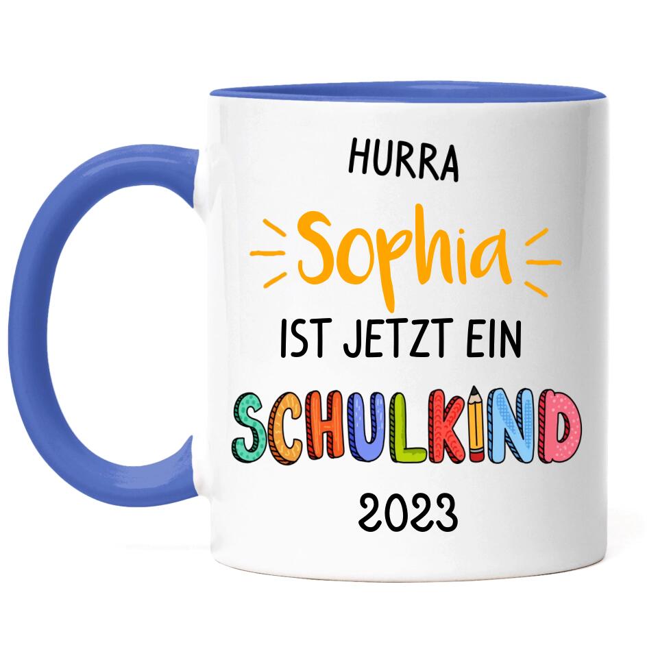 Hurra Schulkind Tasse Einschulung - E19