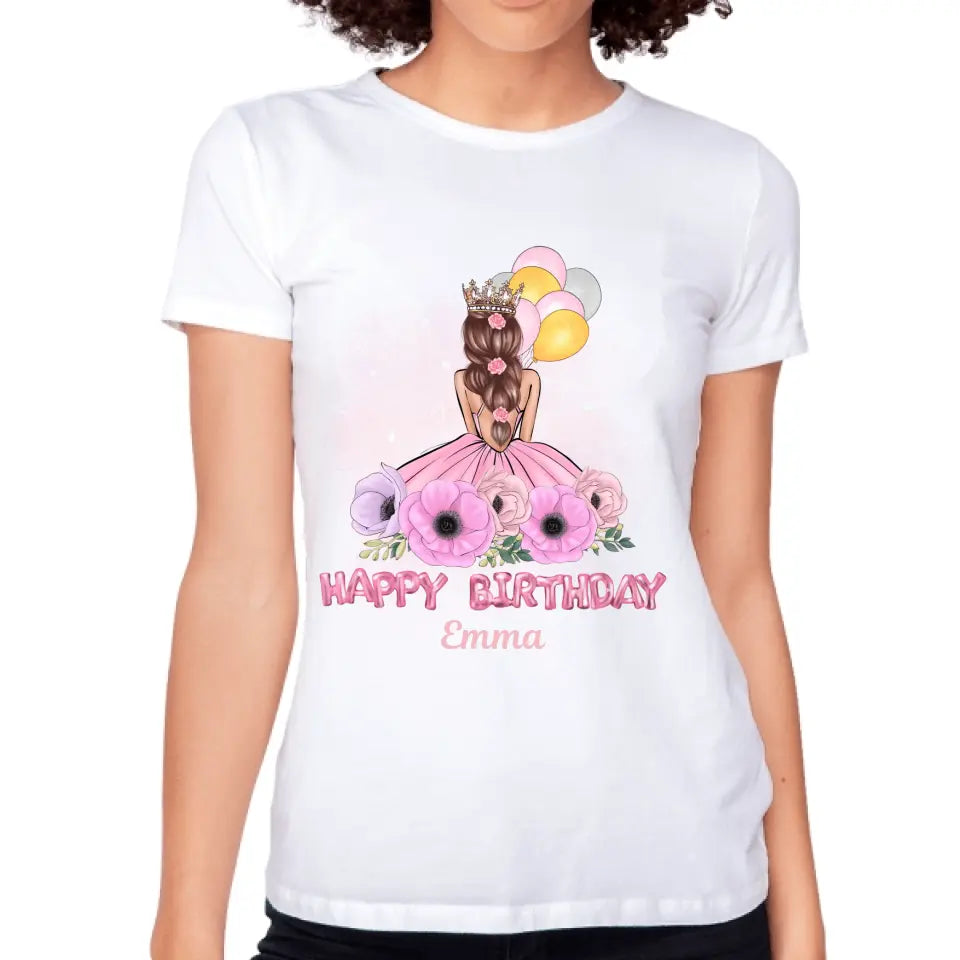 Geburtstag T-Shirt Mädchen Happy Birthday - K-151