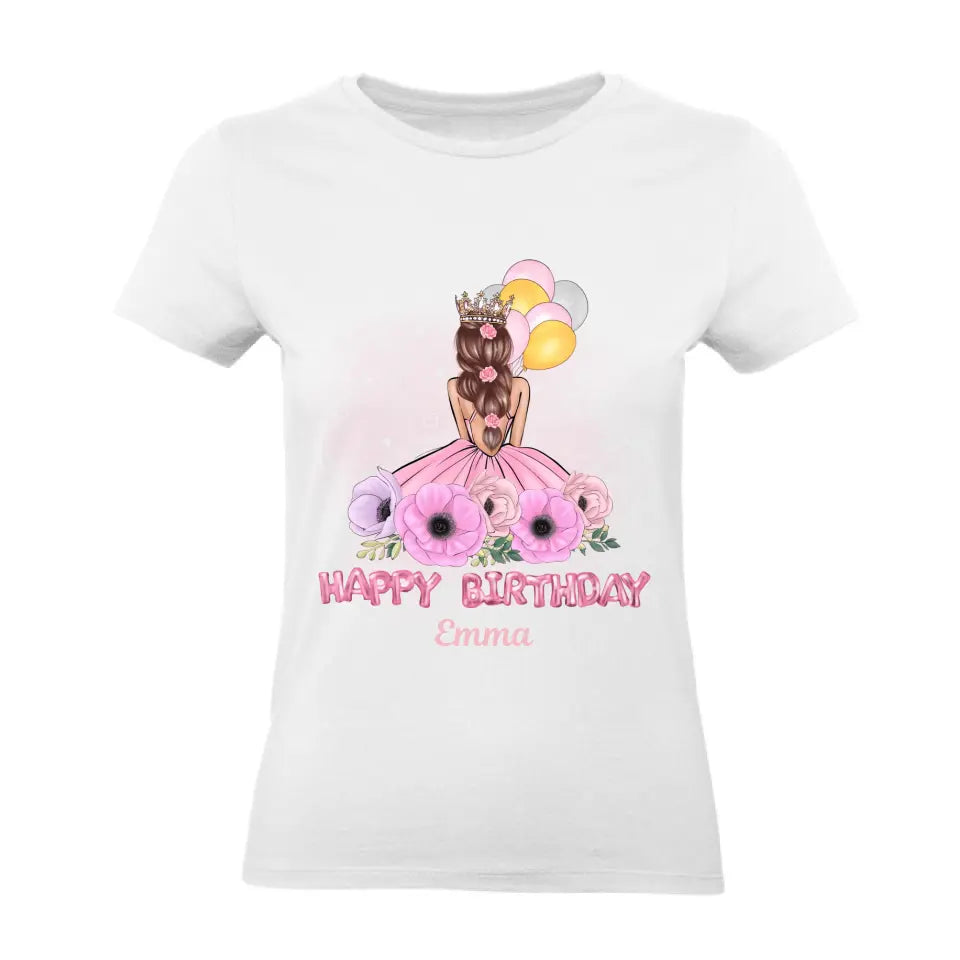 Geburtstag T-Shirt Mädchen Happy Birthday - K-151