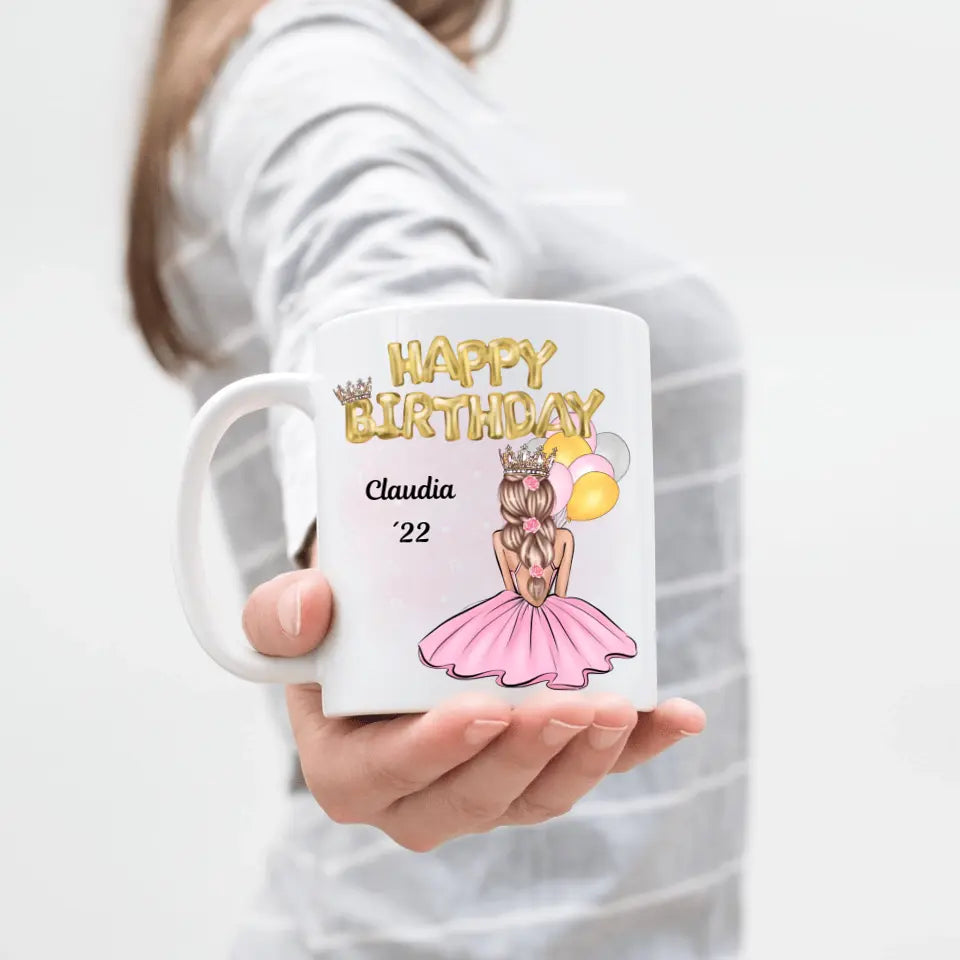 Geburtstag Tasse Mädchen Happy Birthday - K-150