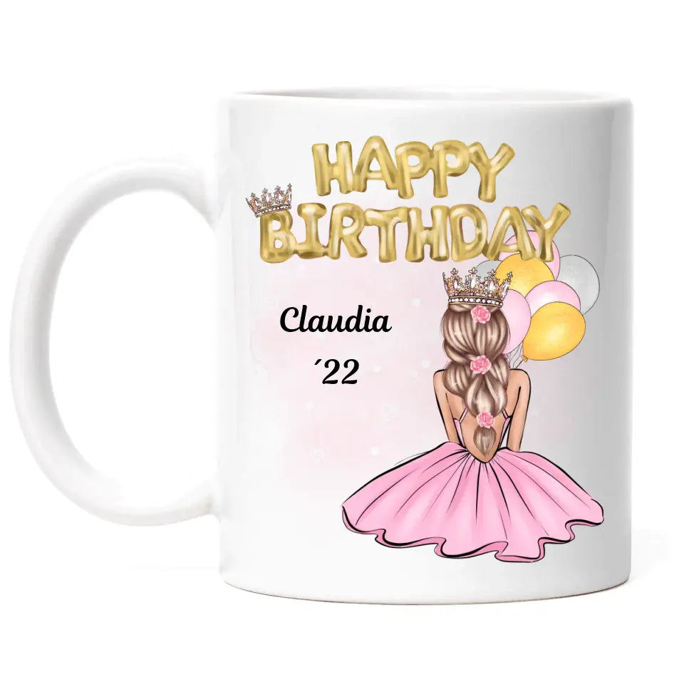 Geburtstag Tasse Mädchen Happy Birthday - K-150