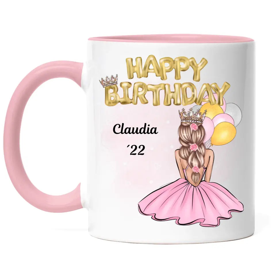 Geburtstag Tasse Mädchen Happy Birthday - K-150