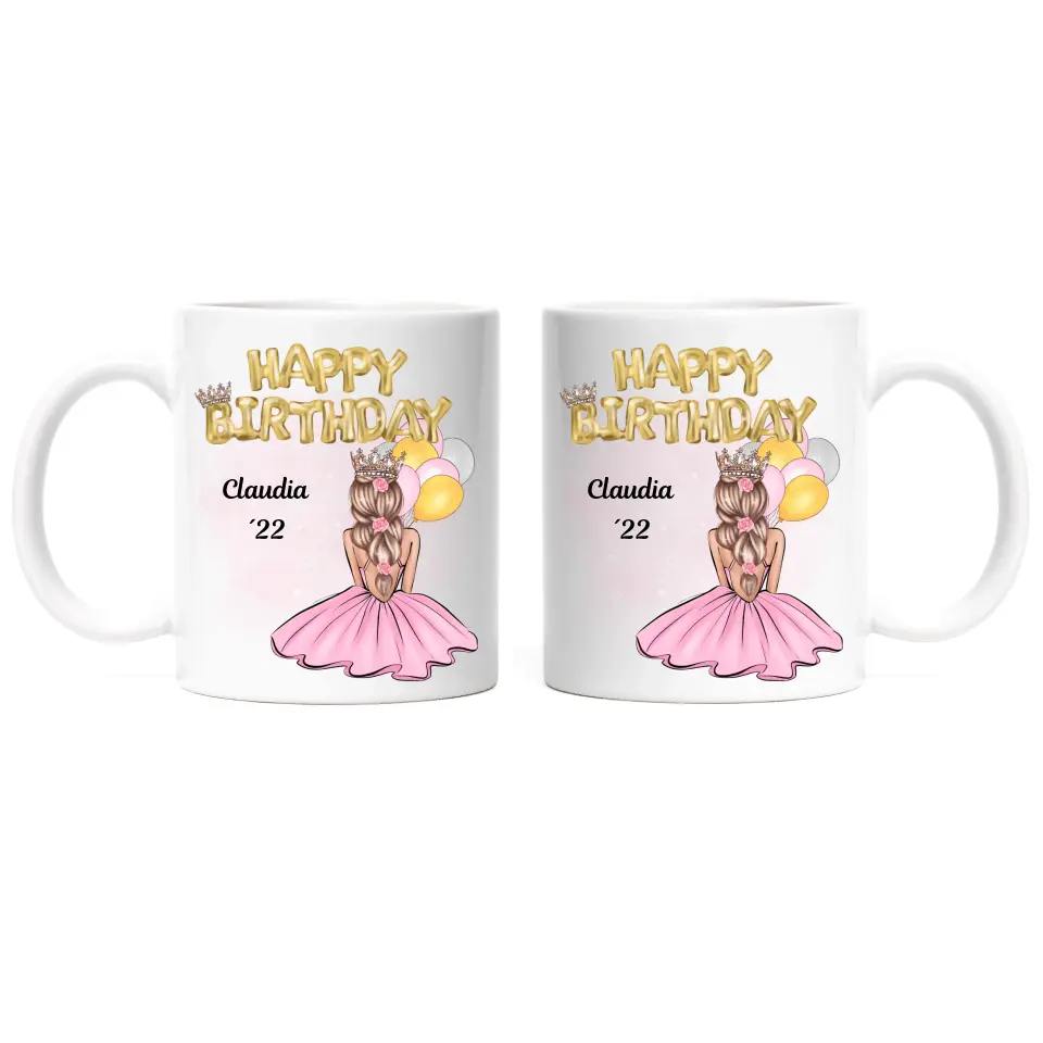 Geburtstag Tasse Mädchen Happy Birthday - K-150