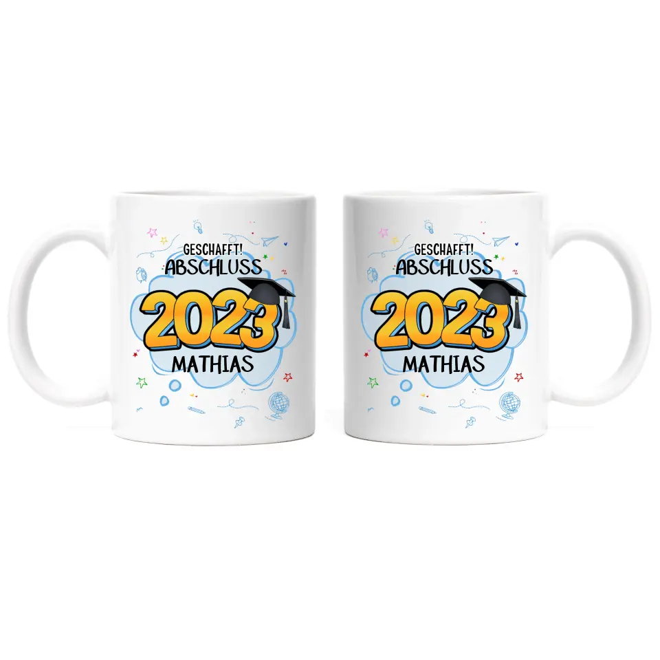 Abschluss Tasse Abitur Bachelor Master Abi - K-166