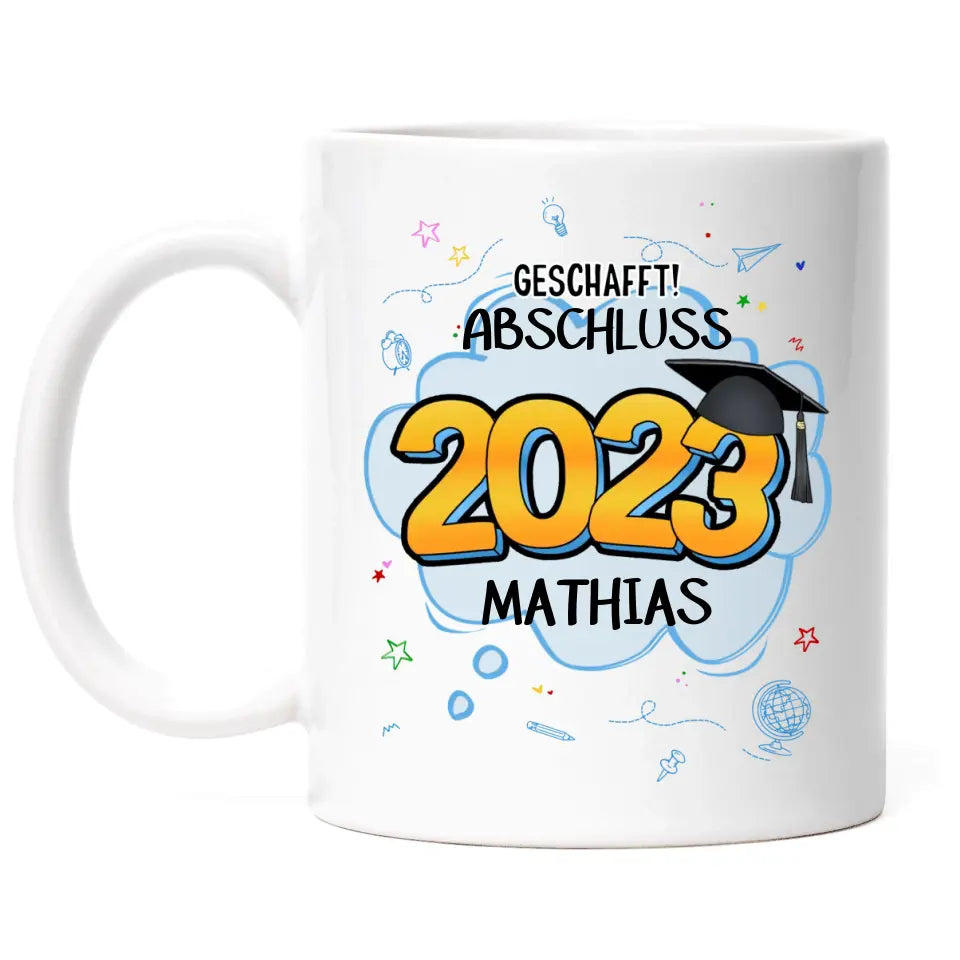 Abschluss Tasse Abitur Bachelor Master Abi - K-166