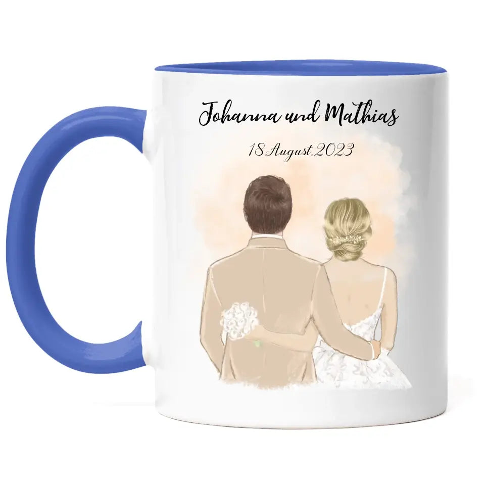 Braut & Bräutigam Tasse Hochzeit Brautpaar - K-164